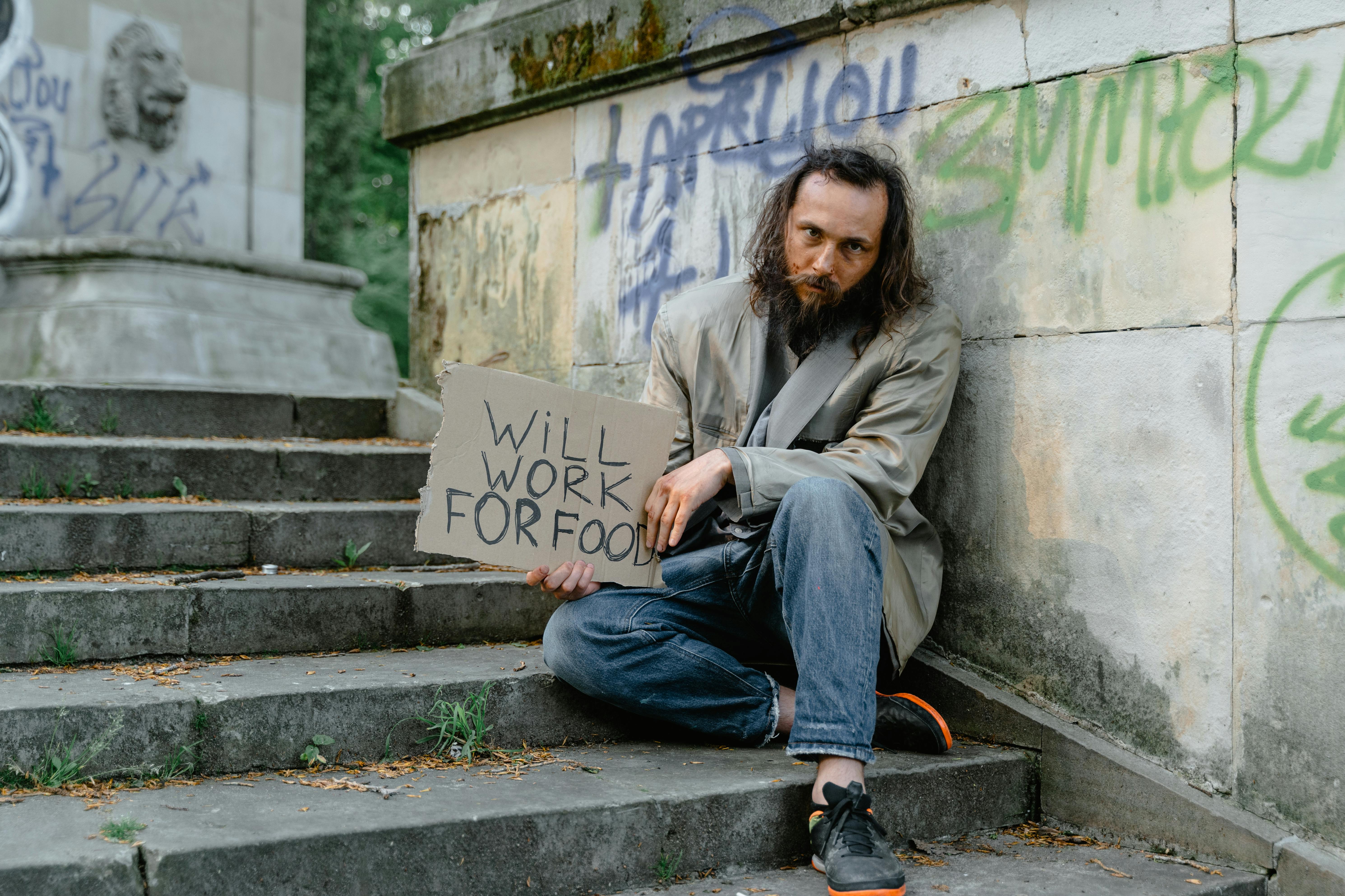 Image of a person sleeping rough on the streets of Leeds